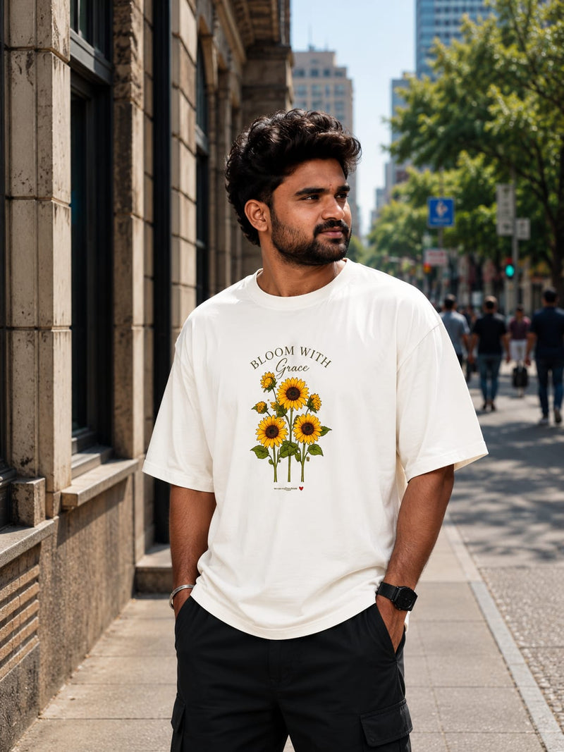 FLOWER Unisex Terry Oversized Tee