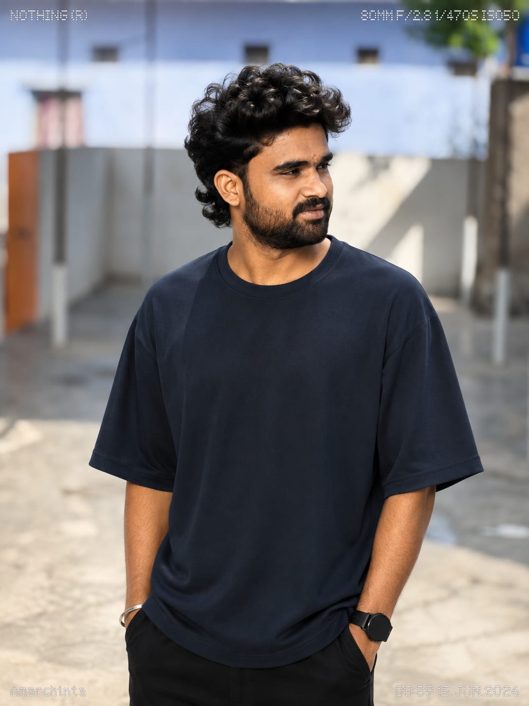 Plain  Unisex Oversized Classic Tee