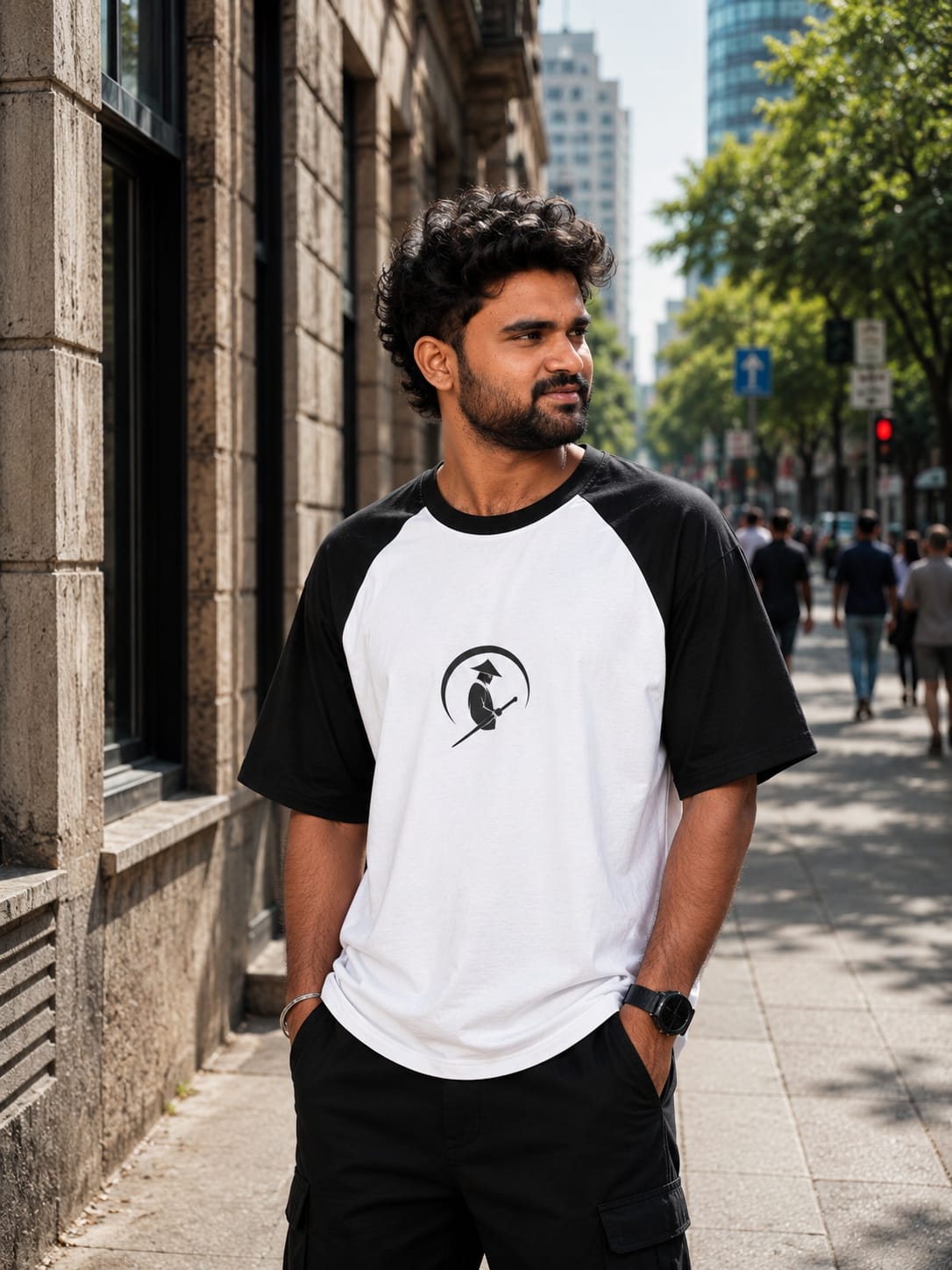 HUNTER Unisex Oversized Raglan Tee