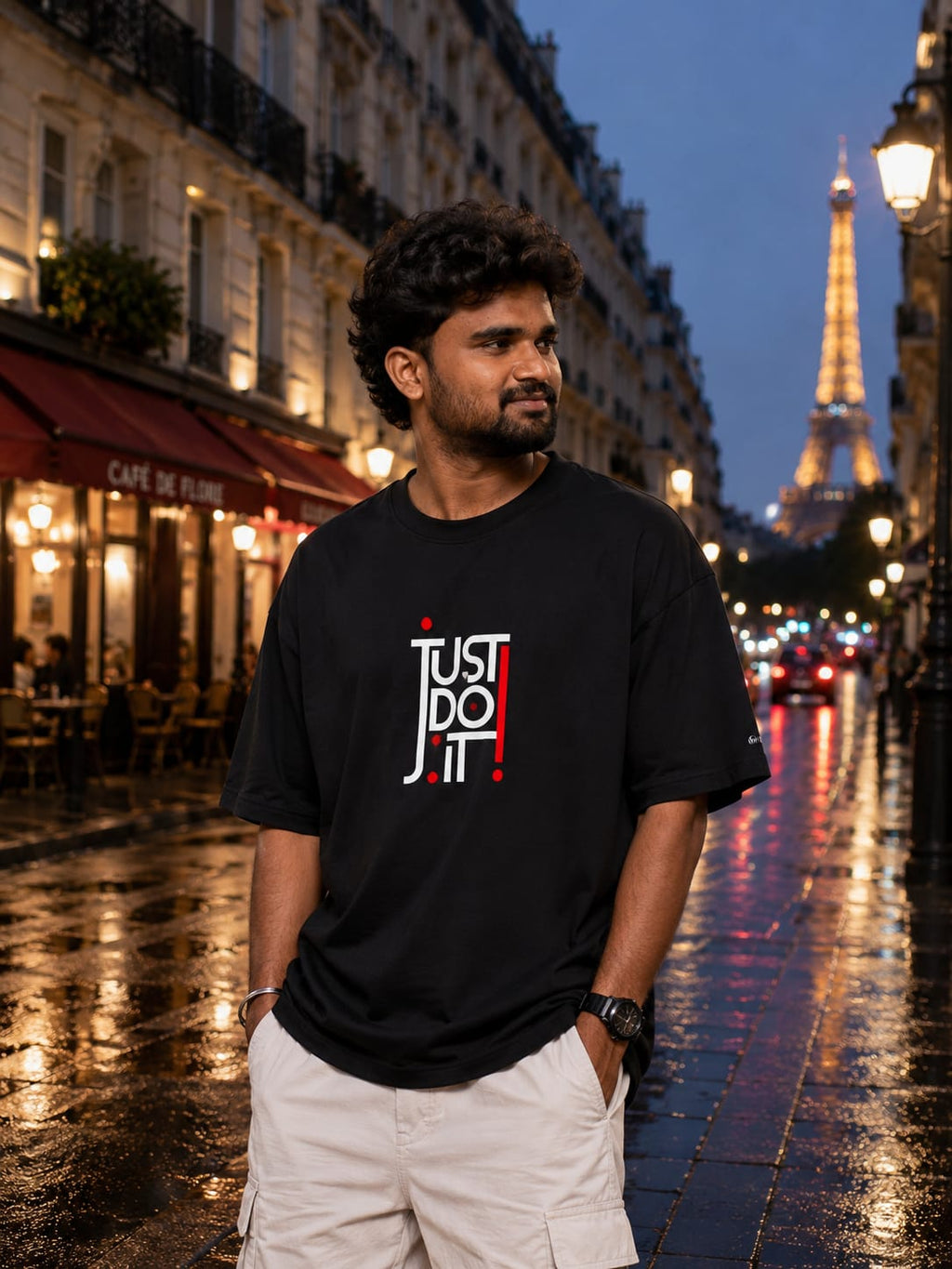 JUST DO IT -Unisex Terry Oversized Tee