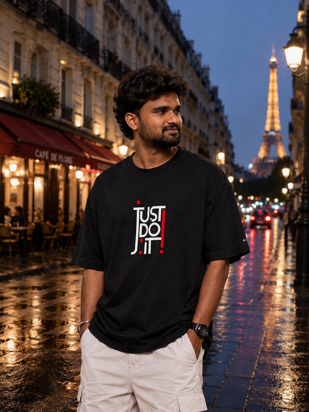 JUST DO IT -Unisex Terry Oversized Tee